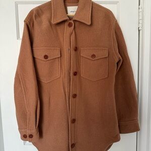 Wilfred Pink Wool Shirt Jacket